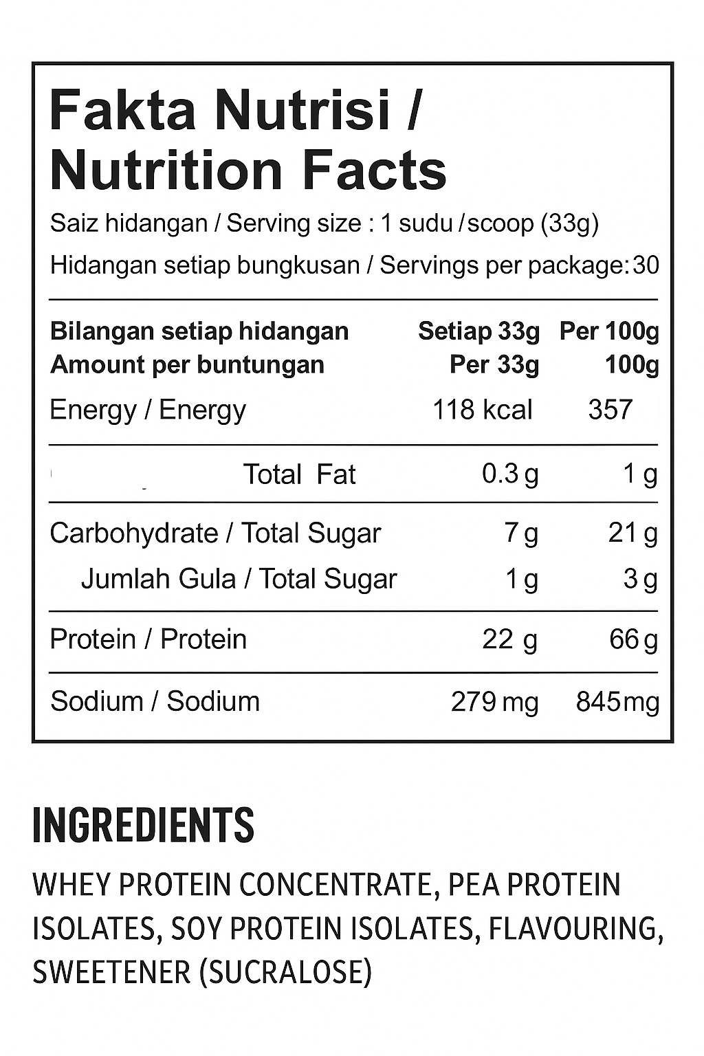 YOKED Chocolate Protein 1KG.
